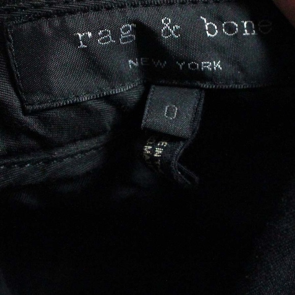 Rag and Bone black slim fit Harper trouser pants sz 0 - Picture 4 of 9
